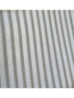Striped Cotton Fabric 19" x 72" Green/White Sewing Crafting Projects